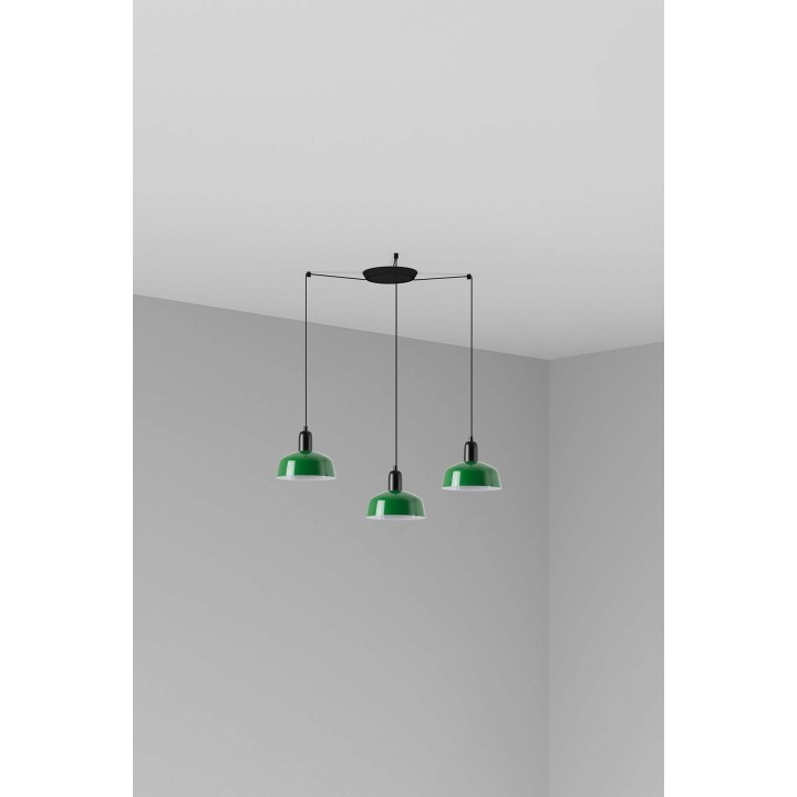 Faro TATAWIN S metal 3L Colgante verde