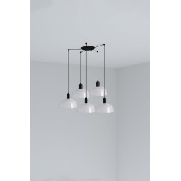 Faro TATAWIN M metal 5L Colgante blanca