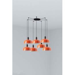 Faro TATAWIN M metal 7L Colgante naranja rojizo