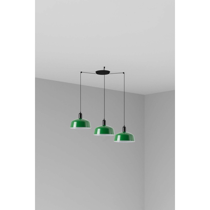 Faro TATAWIN M metal 3L Colgante verde