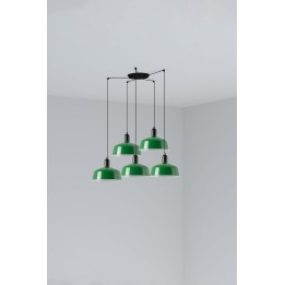 Faro TATAWIN M metal 5L Colgante verde