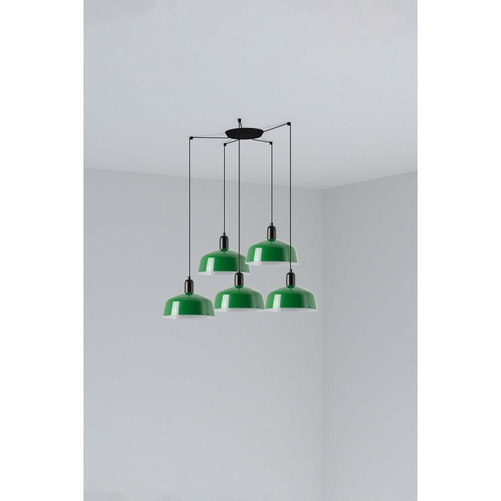 Faro TATAWIN M metal 5L Colgante verde