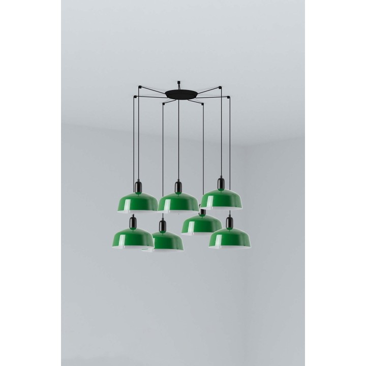 Faro TATAWIN M metal 7L Colgante verde