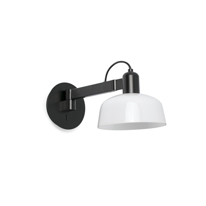 Faro TATAWIN Aplique metal brazo de pared blanco