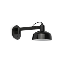 Faro TATAWIN Aplique metal brazo de pared negro