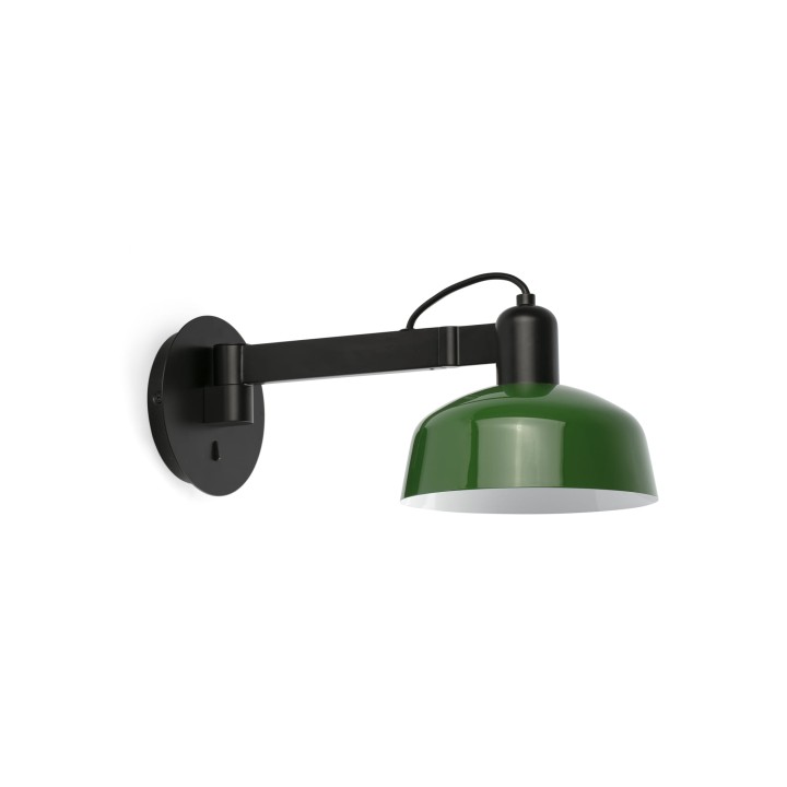 Faro TATAWIN Aplique metal brazo de pared verde
