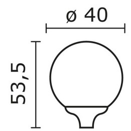 Cabezal para Farolas INDURA GLOBO IP55 E27 1L. Negro