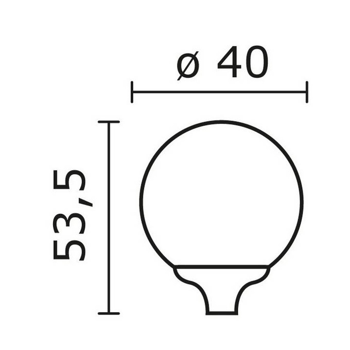 Cabezal para Farolas INDURA GLOBO IP55 E27 1L. Negro
