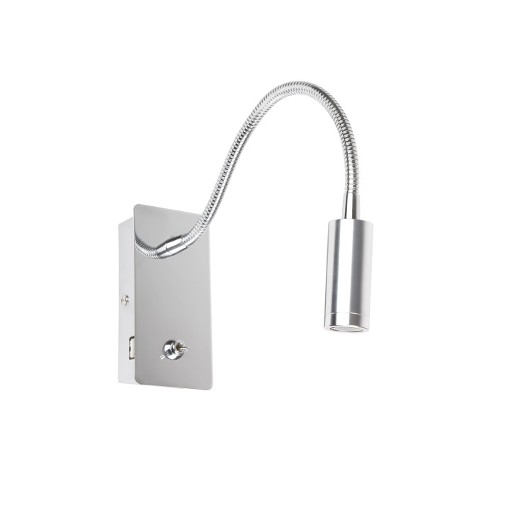 Faro JULIET USB C Aplique lector cromo