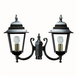 Cabezal para Farolas 2L. ELITE 4 IP43 E27 Transparente Blanco