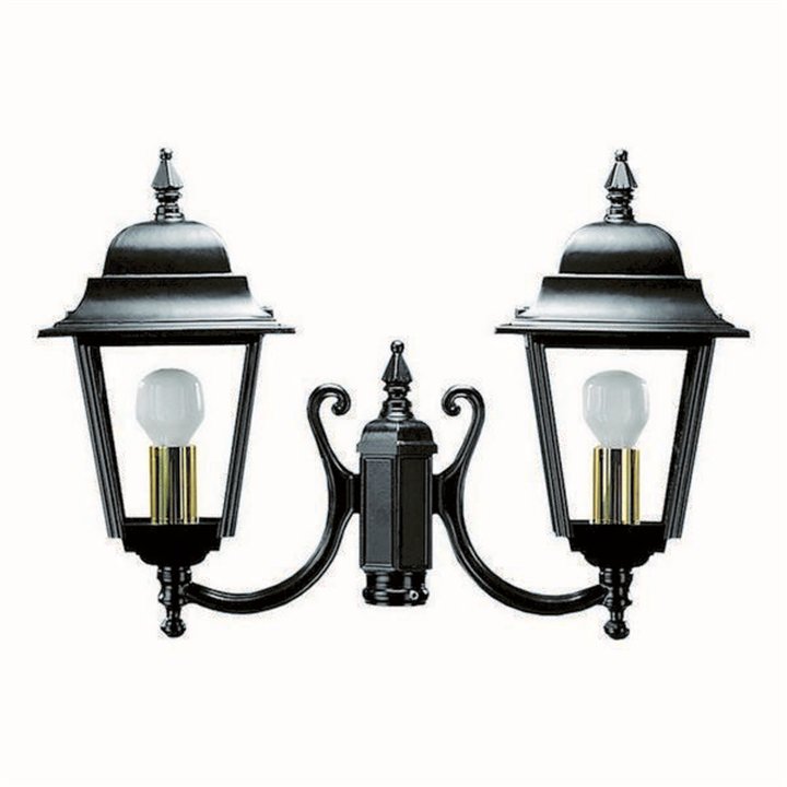 Cabezal para Farolas 2L. ELITE 4 IP43 E27 Transparente Blanco