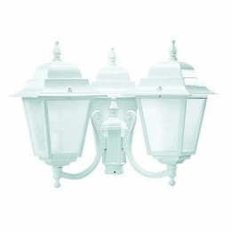 Cabezal para Farolas 3L. ELITE 4 IP43 E27 Mate Blanco