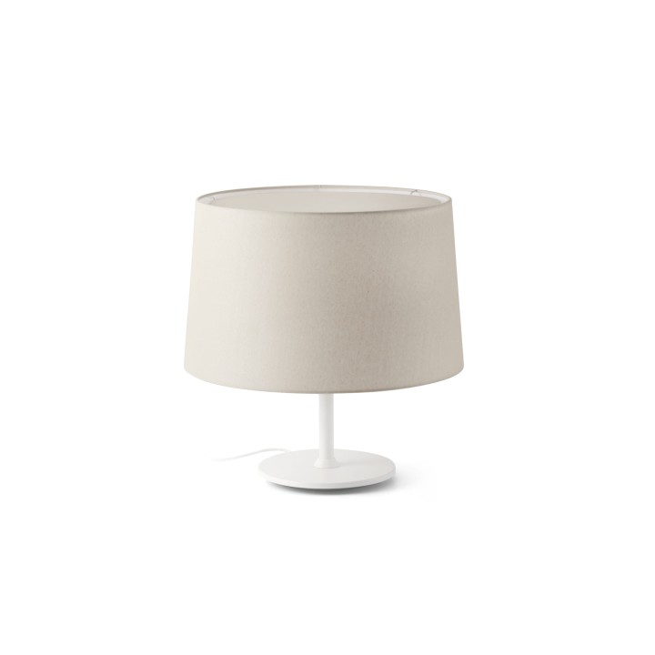 Faro WINDSOR Sobremesa blanca/lino