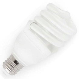 Bombilla de Bajo Consumo Regulable T3 E27 20W 2700K  15000h