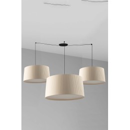 Faro SAMBA 700 Colgante múltiple negra/beige