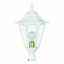 Cabezal para Farolas 1L. ELITE 6 IP43 E27 Transparente Blanco