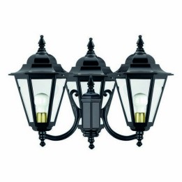 Cabezal para Farolas 3L. ELITE 6 IP43 E27 Transparente Negro
