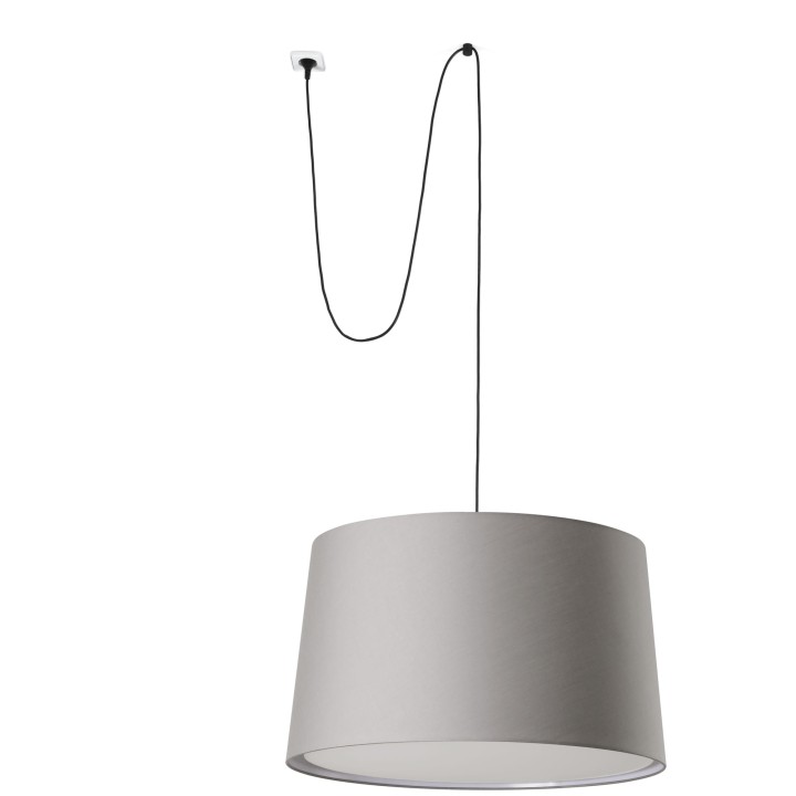 Faro WINDSOR Colgante con clavija negro/gris