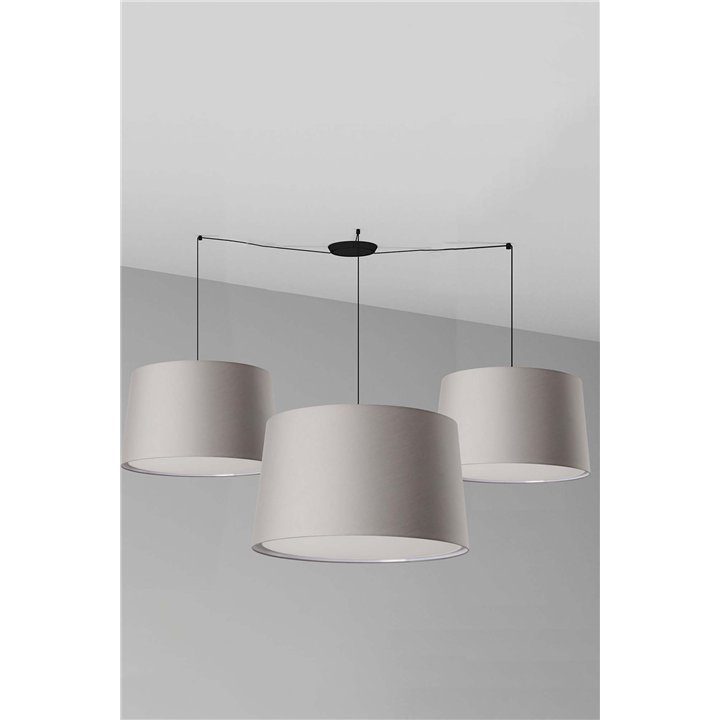 Faro WINDSOR Colgante múltiple negro/gris