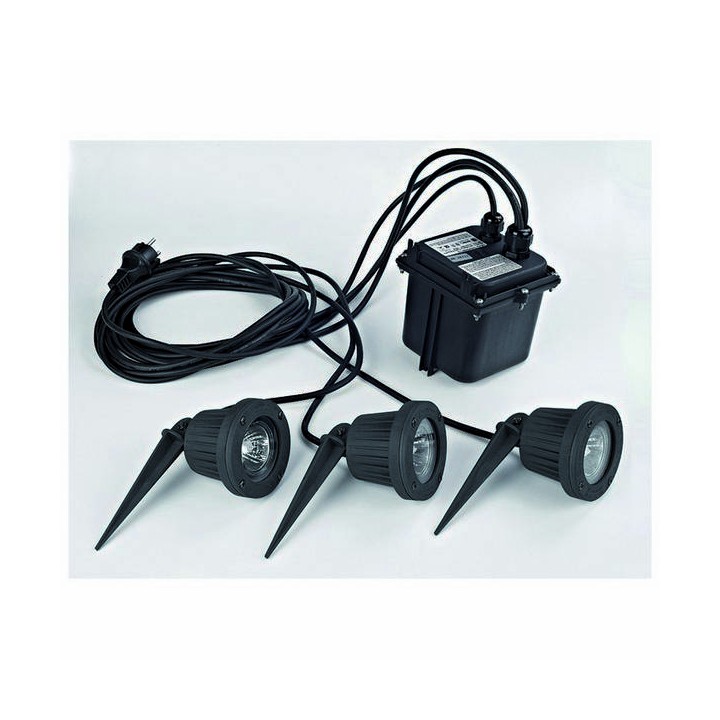 Proyector de Exterior FOCUS IP68 3x50W GU5,3 Negro