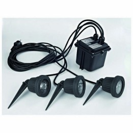 Proyector de Exterior FOCUS IP68 3x50W GU5,3 Gris