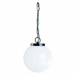 Lámpara Colgante para Exterior GLOBI IP43 E27 Opal Negro