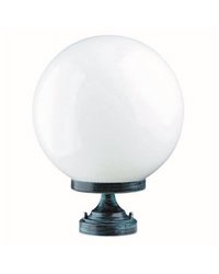 Lámpara Sobremuro para Exterior GLOBI IP43 E27 Opal Blanco