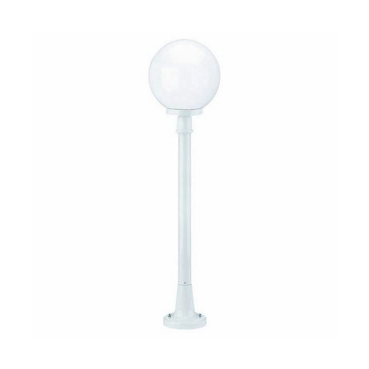 Farolas 1L. GLOBI IP43 E27 Opal Negro