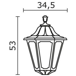 Cabezal para Farolas INDURA BIG 6 IP65 GX53 Negro