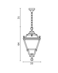 Lámpara Colgante para Exterior INDURA MEDIUM 4 IP55 E27 Negro