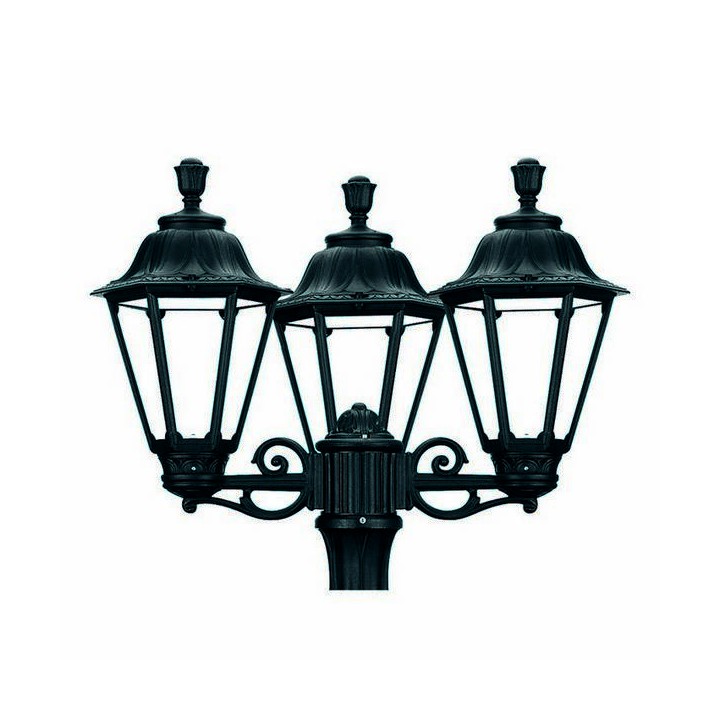 Cabezal para Farolas 3L. INDURA MEDIUM 6 IP55 E27 Negro