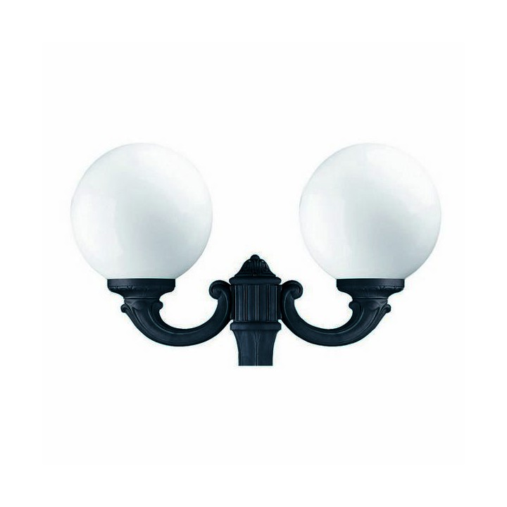 Cabezal para Farolas 2L. INDURA GLOBO IP55 E27 Negro