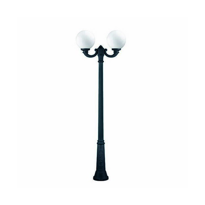 Cabezal para Farolas 2L. INDURA GLOBO IP55 E27 Negro