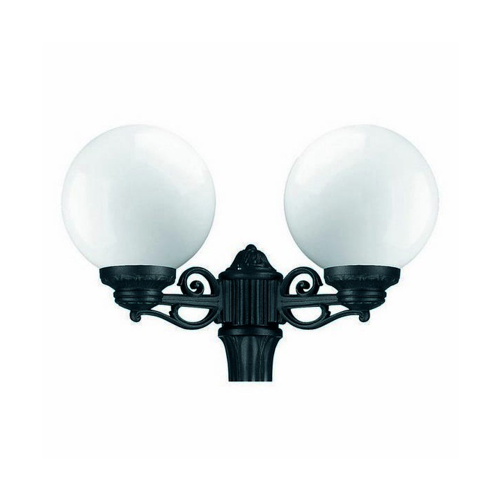 Cabezal para Farolas 2L. INDURA GLOBO IP55 E27 Negro