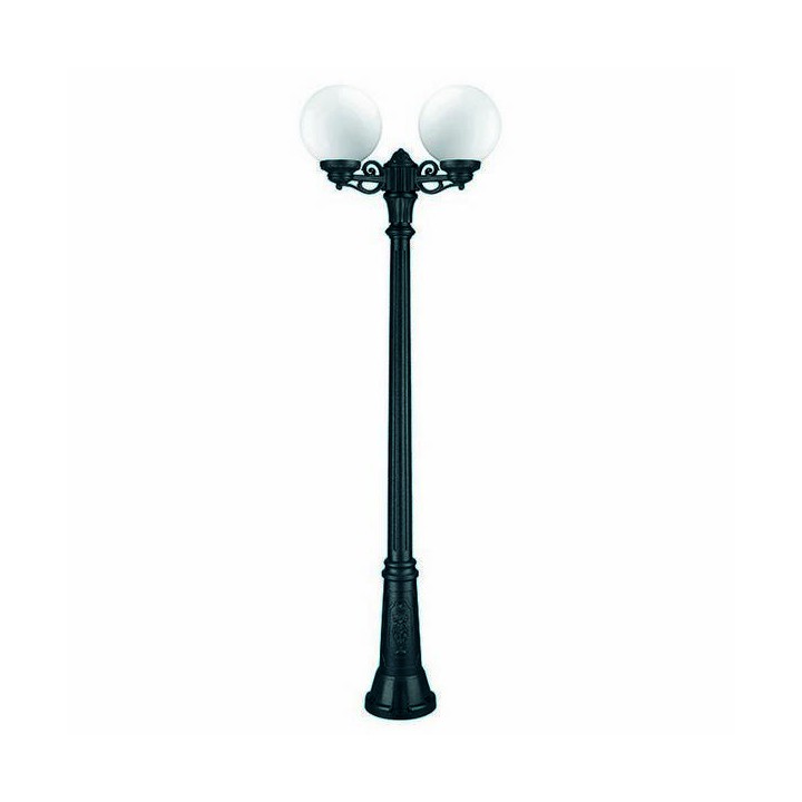 Cabezal para Farolas 2L. INDURA GLOBO IP55 E27 Negro