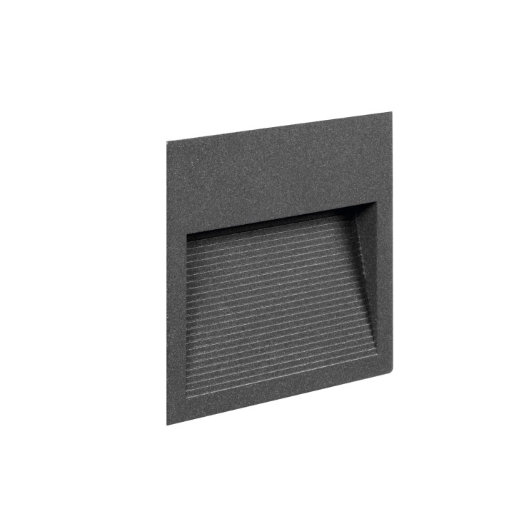 Lámpara empotrable para exterior pared SLIM IP65 LED 9W 1167lm 3000K Antracita CRISTHER 289C-L0110B-04