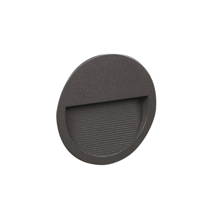 Lámpara empotrable para exterior pared SLIM IP65 LED 4W 575lm 3000K Antracita CRISTHER 289D-L0104B-04