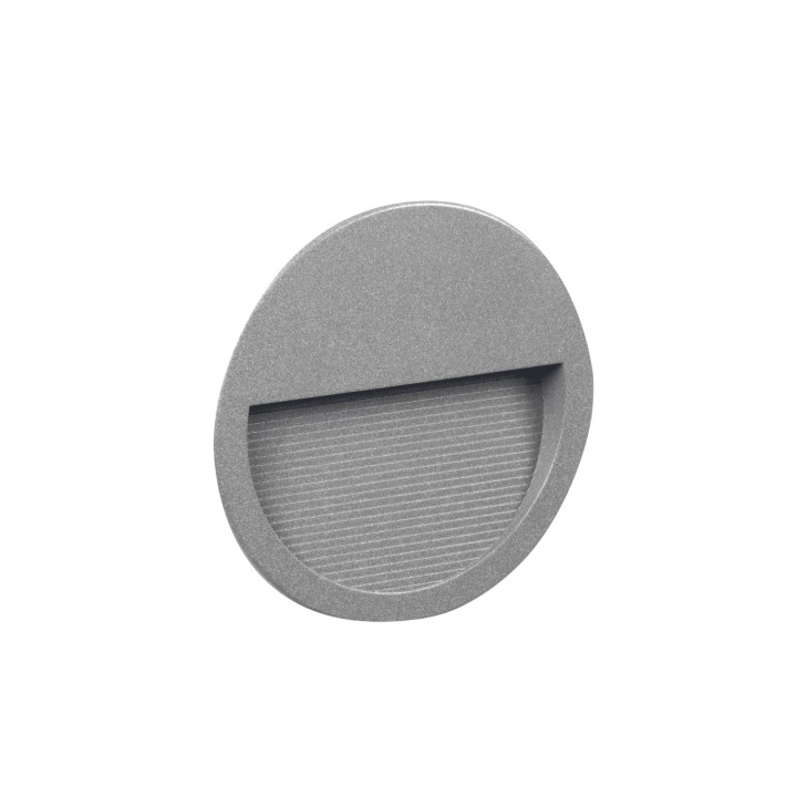 Lámpara empotrable para exterior pared SLIM IP65 LED 4W 545lm 4000K Gris CRISTHER 289D-L0204B-03