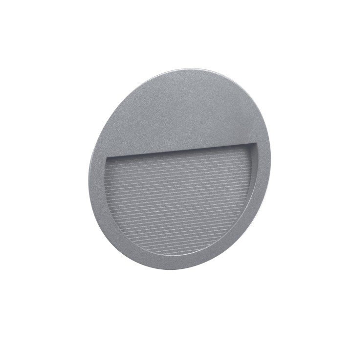 Lámpara empotrable para exterior pared SLIM IP65 LED 9W 1100lm 3000K Gris CRISTHER 289E-L0110B-03