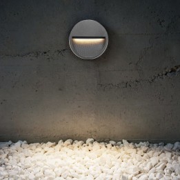 Lámpara empotrable para exterior pared SLIM IP65 LED 9W 1100lm 3000K Antracita CRISTHER 289E-L0110B-04