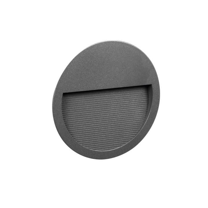 Lámpara empotrable para exterior pared SLIM IP65 LED 9W 1167lm 4000K Antracita CRISTHER 289E-L0210B-04