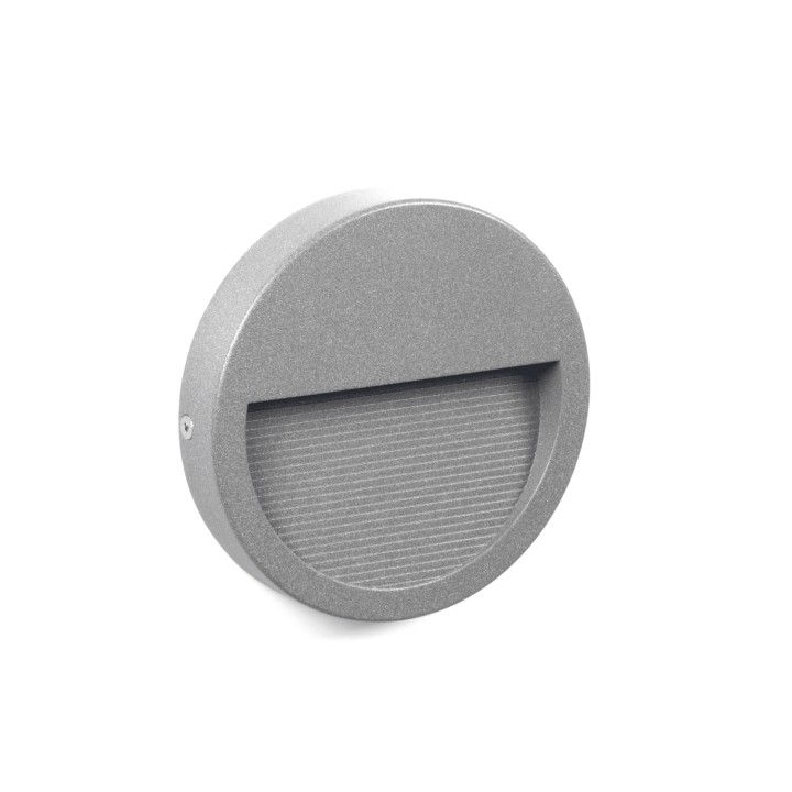 Aplique de Exterior asimétrico SLIM IP65 LED 4W 545lm 3000K Gris CRISTHER 580C-L0104B-03