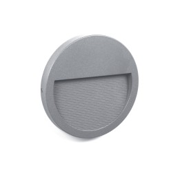 Aplique de Exterior asimétrico SLIM IP65 LED 9W 1100lm 3000K Gris CRISTHER 580D-L0110B-03