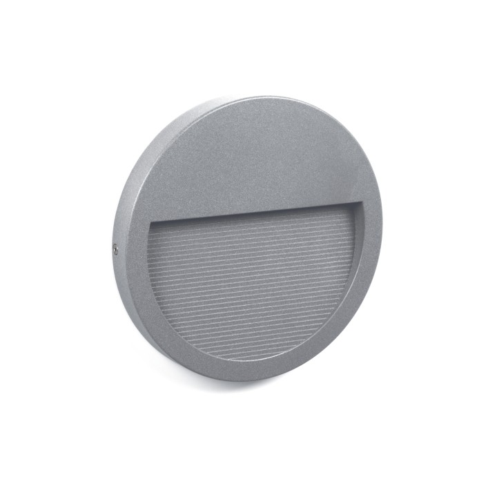 Aplique de Exterior asimétrico SLIM IP65 LED 9W 1100lm 3000K Gris CRISTHER 580D-L0210B-03