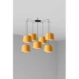 Lámpara colgante Faro Samba Negro P. Encint E27 Ø500*350*Ø450 Amari