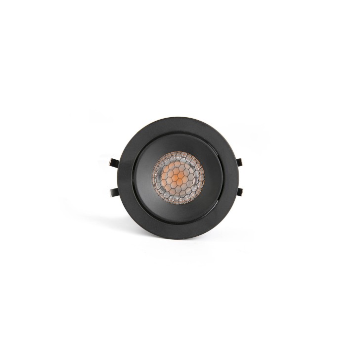 Faro KIVI Lámpara Empotrable orientable negro 7W 3000K 36° IP44 - Faro 43908