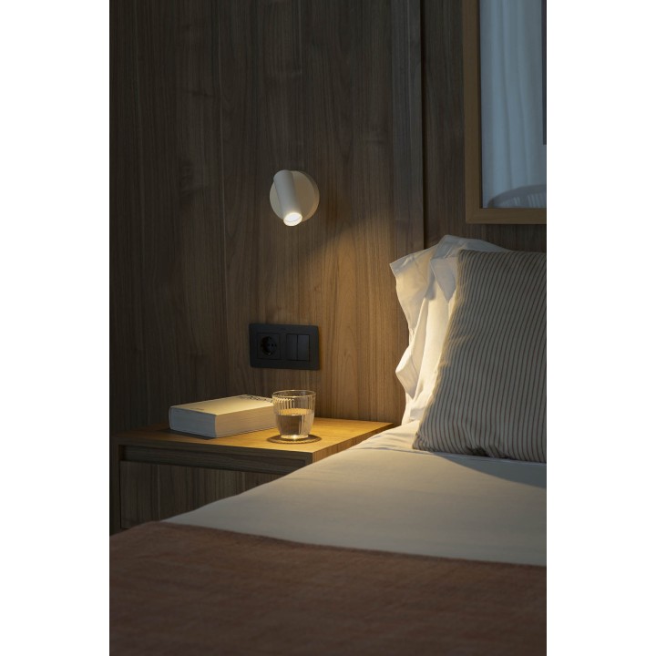 Faro STAN SLIM 1L Aplique blanco con interruptor 1xGU10 MR11 - Faro 43822