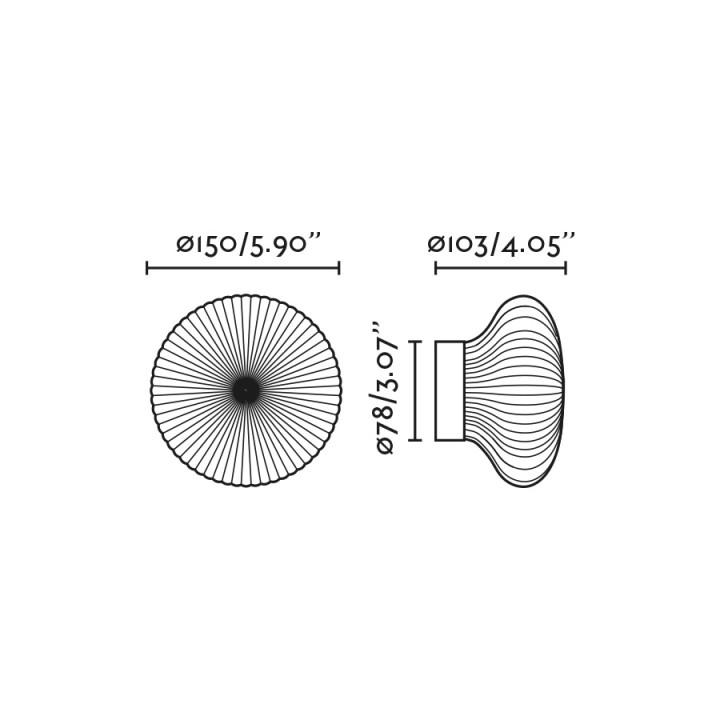 Faro ISABELLE 150 Aplique/Plafón blanco 8W 2700K IP44 - Faro 28299