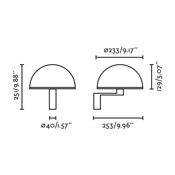 Faro DOME Aplique negro - Faro 29910