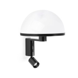 Faro DOME Aplique negro con lector LED - Faro 29911